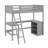Twin Size Wooden Loft Bed With Shelves And Desk-1719787374