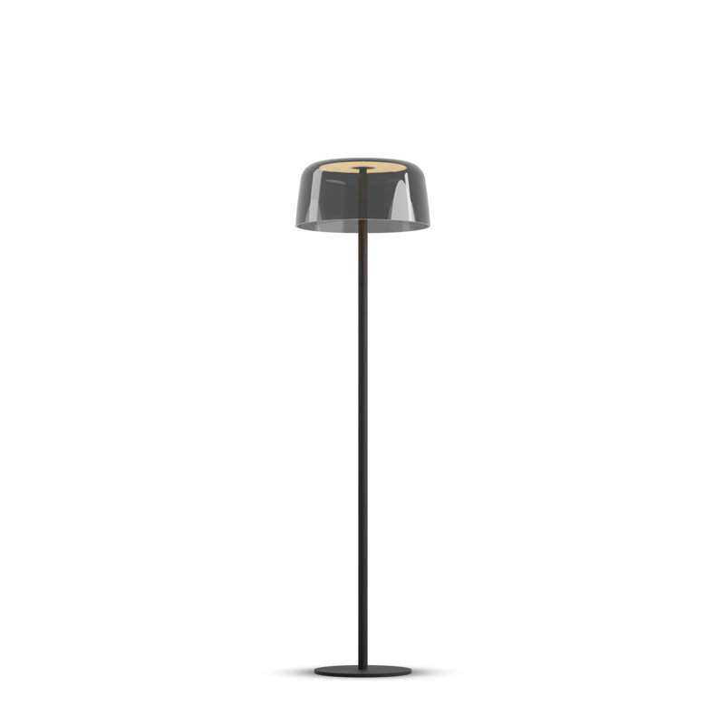 Yurei LED Floor Lamp, Matte Black, Dark Gray