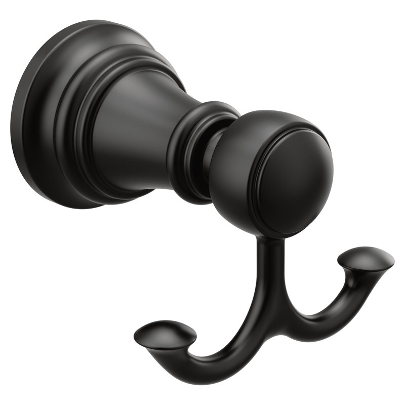 Weymouth Wall Mounted Robe Hook, Matte Black