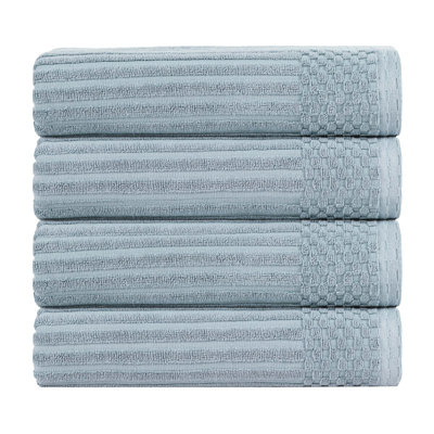 Ribbed Cotton Absorbent Heavyweight Bath Towel
