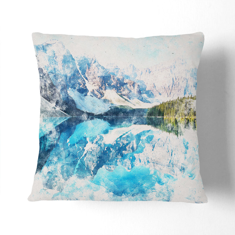 Abstract Square Cushion, 55cm H x 55cm W x 20cm D