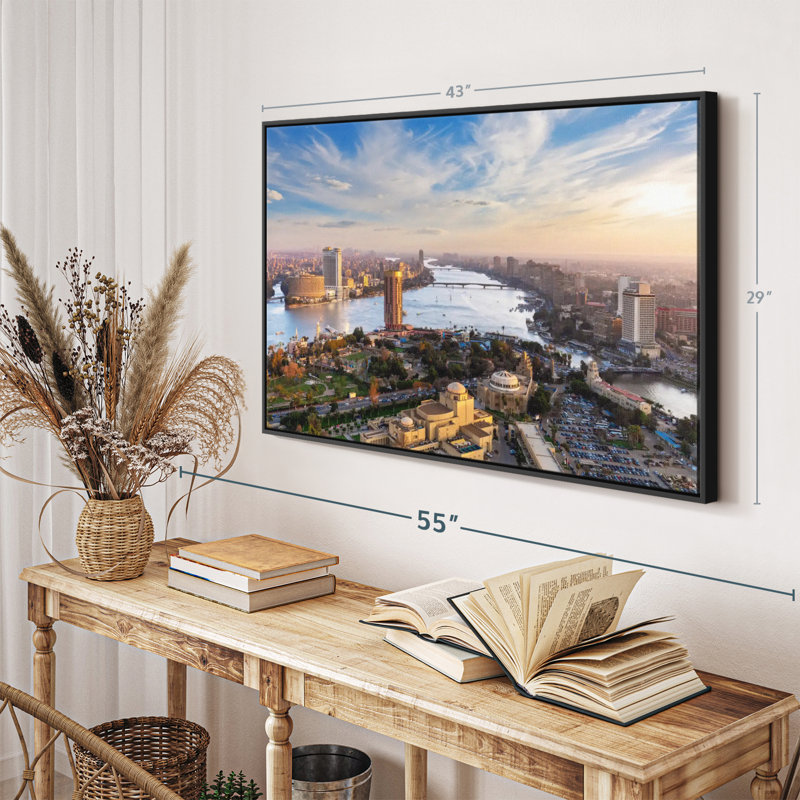 «Scenic Downtown Cairo», reproduction sur toile, H 29 po x l 43 po