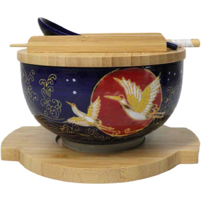 Ensemble de baguettes Red Moon Golden Crane Donburi Ramen
