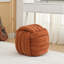 Élégant tissu chenille orange pour des sièges confortables. P 19,29 po x l 17,35 po, 14,96 lb Housse, rembourrée de mousse, cadre en bois, capacité de 250 lb, espaces intérieurs modernes faciles à utiliser et à nettoyer. Orange-1782498503