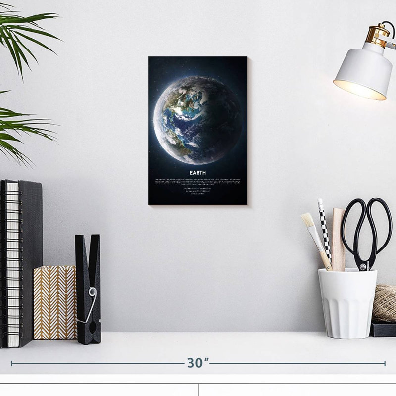 Oberle Description Of Earth, 12" H x 8" W