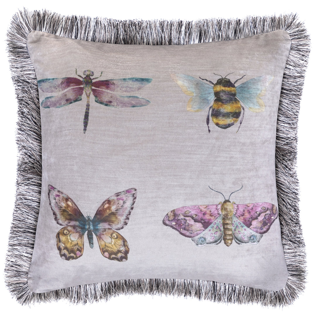 Fray Animal Fringed Cushion Feathers Animal Print Square Scatter Cushion Cushion With Filling
