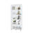 74" Tempered Glass Curio Cabinet 5-Tier China Cabinet Display Rack with Lockable Doors-1746544023