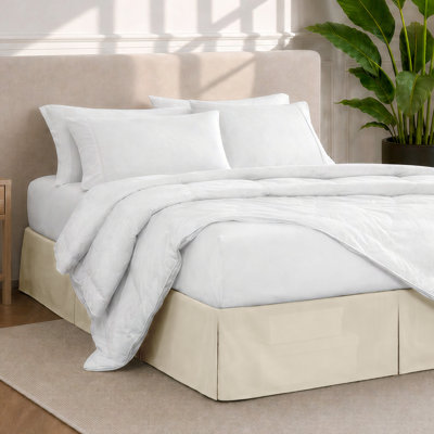 Jupe de lit plissée 15 po sur mesure