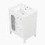 Meuble-lavabo avec lavabo, meuble-lavabo avec tiroirs et tablette réglable