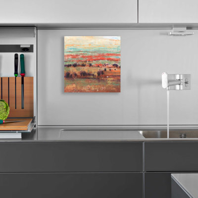«Divided Landscape I» par Tim O'Toole, art mural en verre acrylique