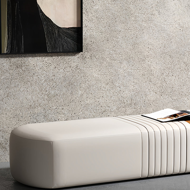 Banc rembourré en cuir Sweer Match, H 16,14 po x l 70,86 po x P 18,11 po