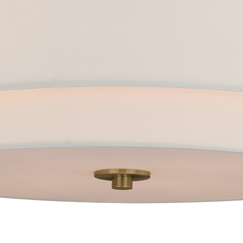Amia Linen Semi Flush Mount