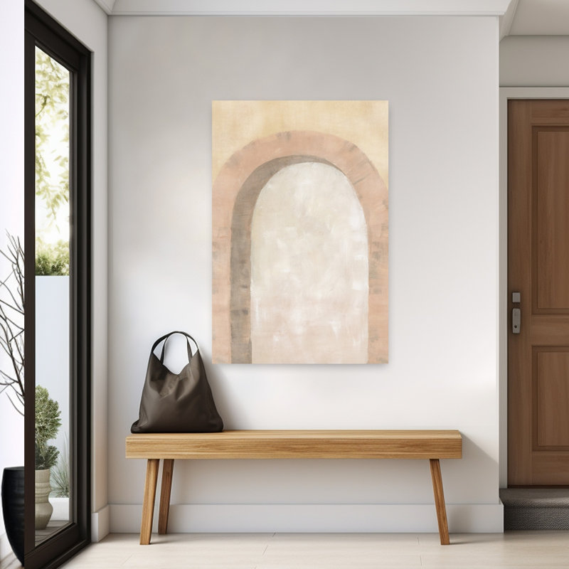 «Warm Minimal Arch», impression d'art mural, H 60 po x l 40 po