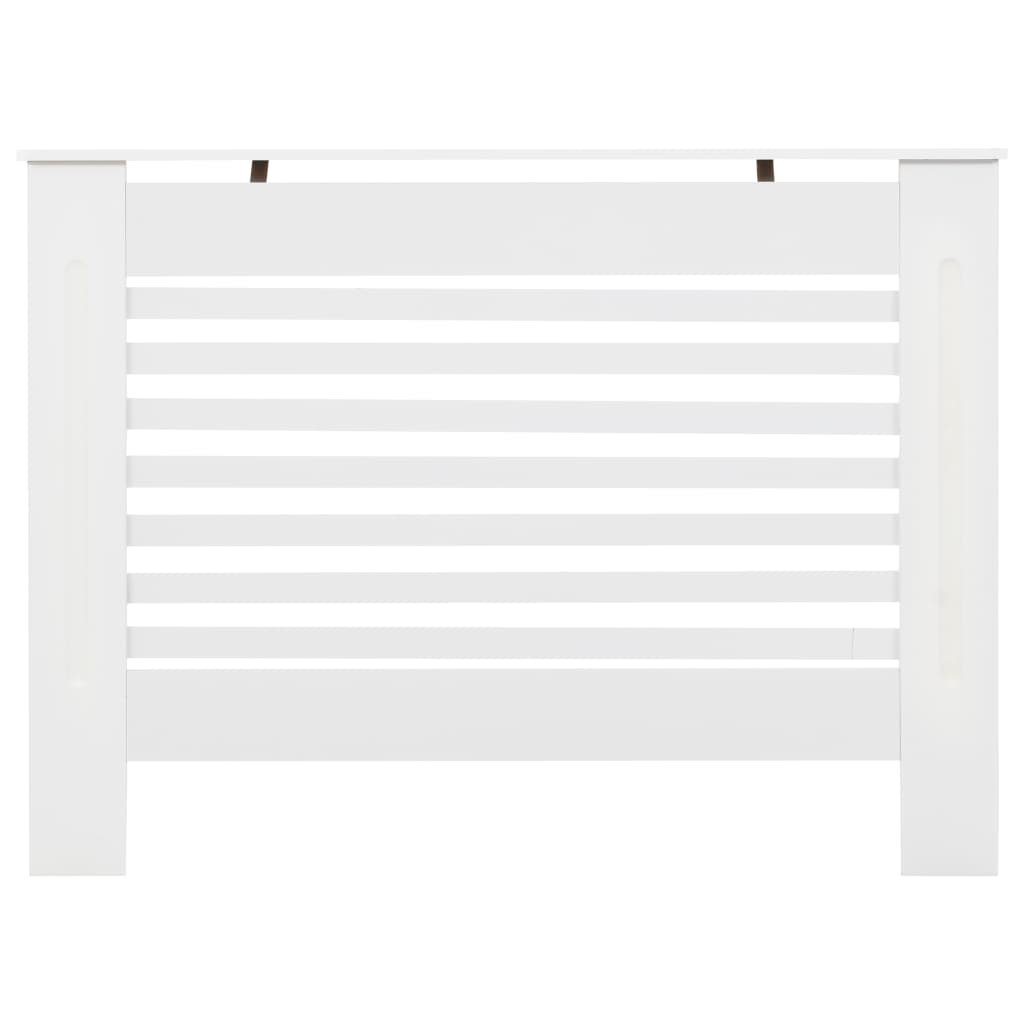  vidaXL Radiator Cover Heating Cabinet 44.1- White MDF, Easy  Assembly, Modern Slatted Design, Additional Shelf Space : Home & Kitchen