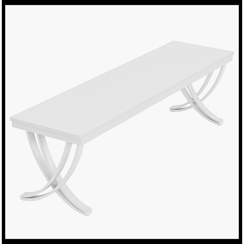 Bureau d'ordinateur double 78,74 "pour deux personnes avec structure en métal