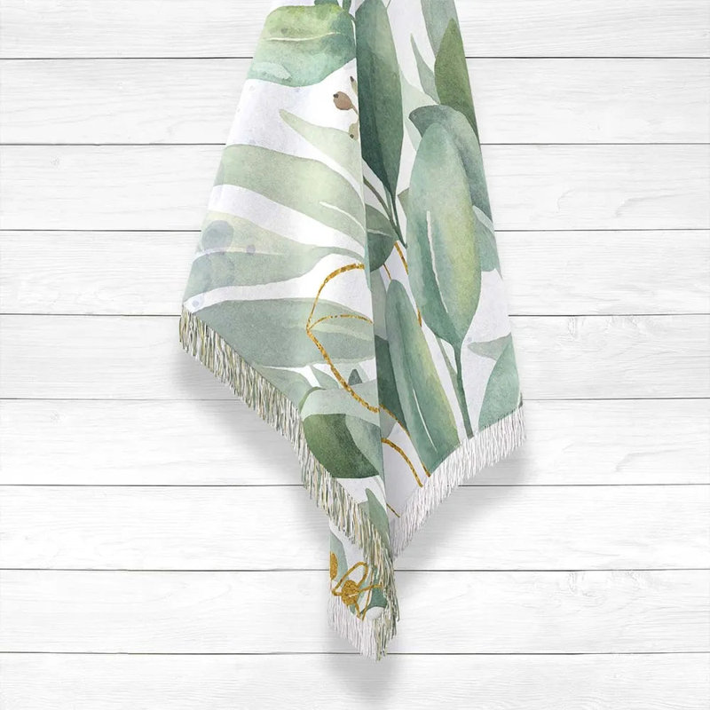  Jeté 100% coton Green Gables, L 50 po x L 60 po