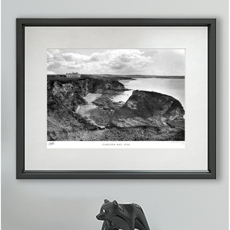 Carlyon Bay, 1930 - Single Picture Frame Print, 28cm H x 36cm W x 2.3cm D