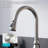 Kitchen Faucet with Pull-Down Sprayer, High Arc Single Handle, 2-Function, Brushed Nickel