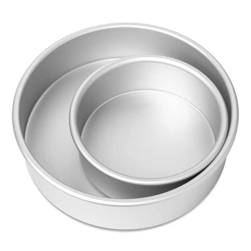 Round Aluminum 2-Piece Cake Pan Set