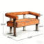 Causeuse ronde avec accoudoirs-1899103049