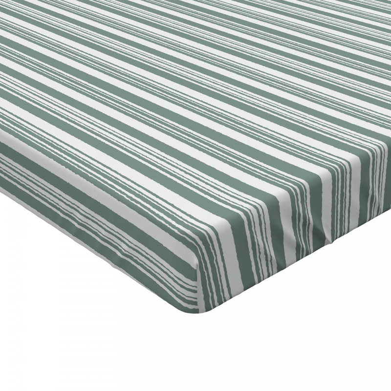 Striped Microfiber Striped Fitted Sheet, Twin XL Fitted Sheet, Striped 1