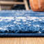 Tapis bleu marine à motif géométrique Cobos-1352226730