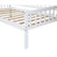 Lit de jour simple en bois de pin avec deux tiroirs de rangement, canapé-lit avec plateforme de 10 lattes de soutien, blanc