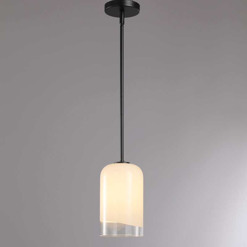 Îlot de cuisine réglable à 1 lumière pour îlot de cuisine, Noir mat