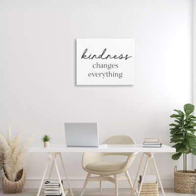 La bonté change tout, conception de lettres et doublure