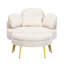Petit siège confortable de 61 pouces avec petite table de bout et siège confortable-1992622362