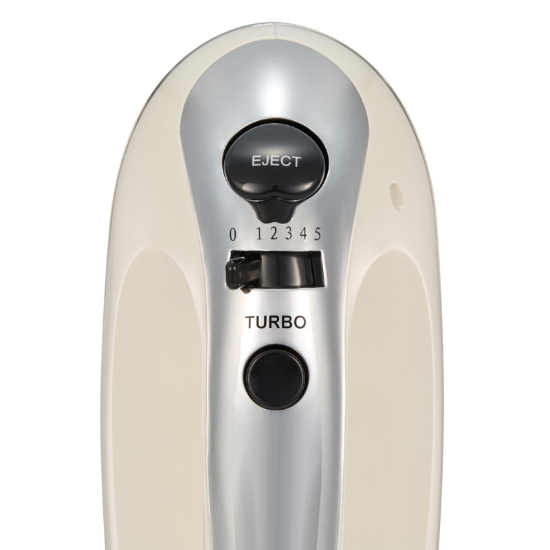 VonShef 5 Speed Hand Mixer, Cream