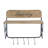 Laundry Rack with Accordion Design - 20" x 14" x 20" - Brown and Black