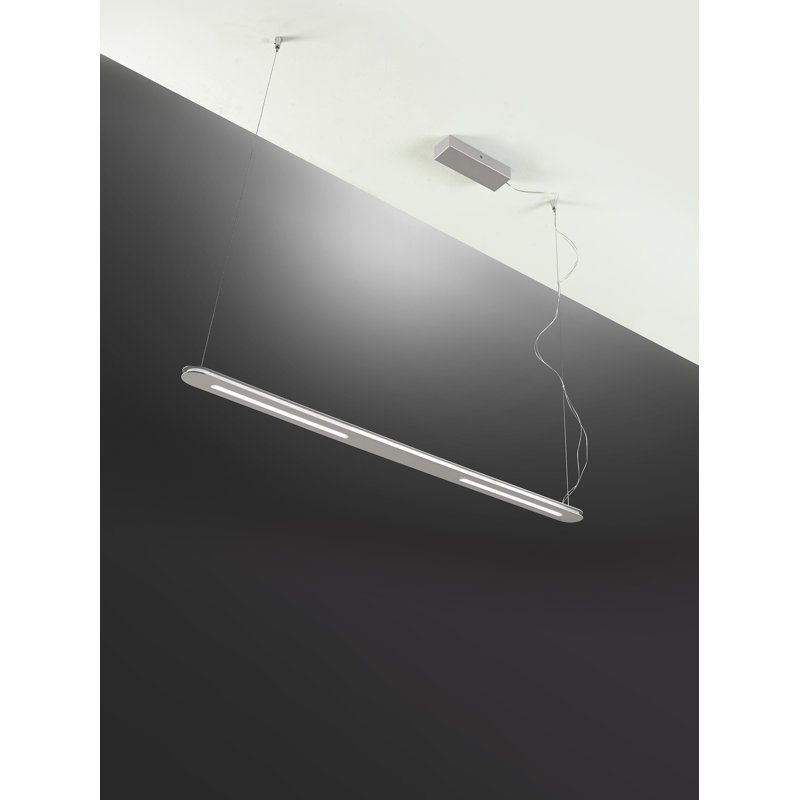 Tratto 3 - Light LED Square/Rectangle Pendant, Grey