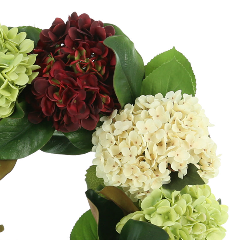 24" Hydrangea & Magnolia Wreath
