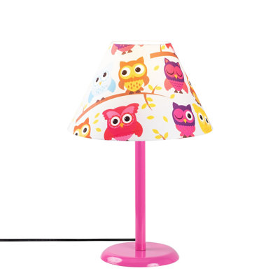 Lampe de table rose 18,11 po Rosena