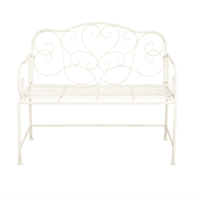 Banc de jardin extérieur - blanc, Blanc