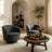 Upholstered Swivel Barrel Chair (Set of 2)-2042461778