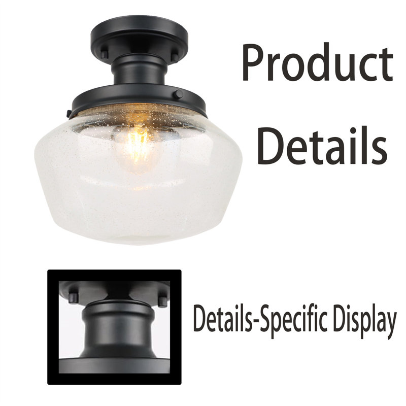 Free Form Flush Mount, Black