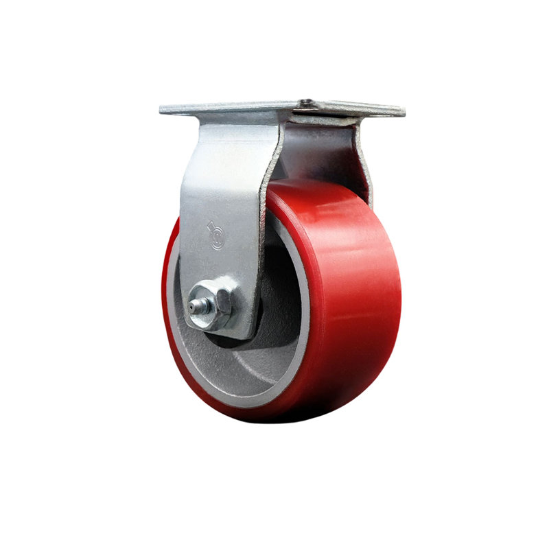 Roulettes 4 po en poly sur roulettes rigides avec roulement à billes SCC / SCC-20R420-PUB-RS