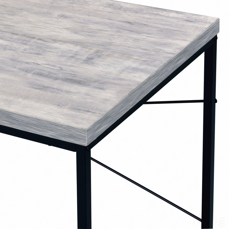 Antique White & Black Finish Writing Desk, Antique White