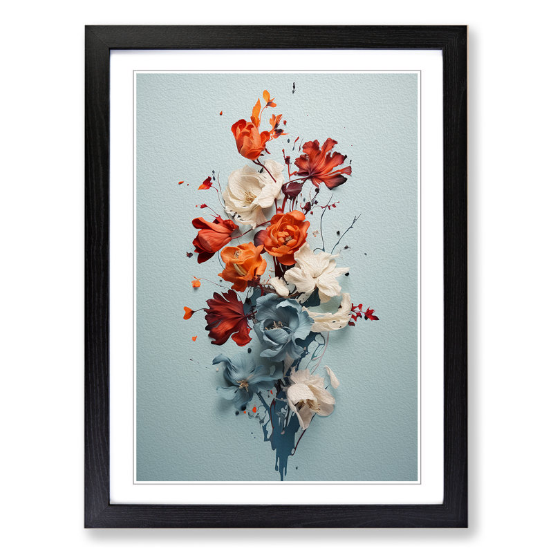 Single Picture Frame Print on Wood, Black Framed, 64cm H x 46cm W