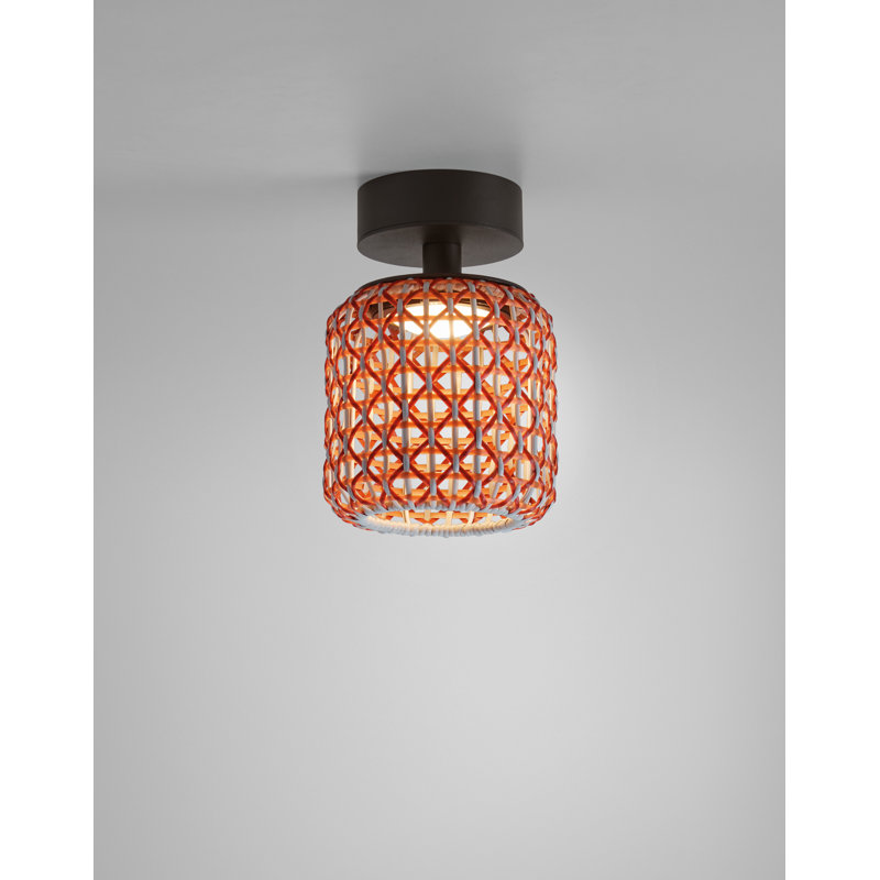 Nans 1 - Light LED Flush Mount, Red
