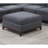 Modular Living Room Furniture Ottoman Ash Chenille Fabric 1Pc Cushion Ottoman Couch