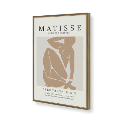 Matisse's Nude III avec imprimé brun clair