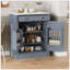 Buffet de rangement élégant avec rangement vertical, idéal pour le bureau, l'entrée et le salon