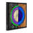 Cadre flottant noir de jais