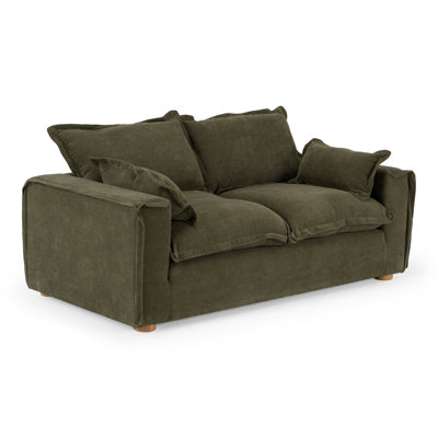 Durbin - Causeuse moderne en tissu vert