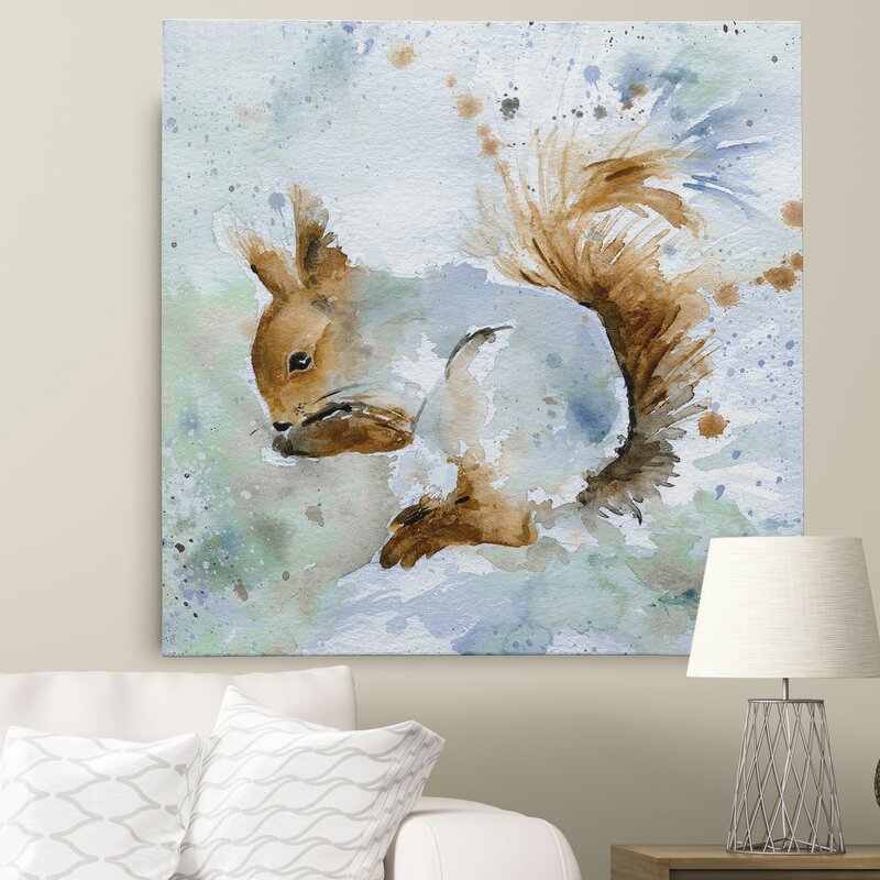 WexfordHome Squirrel On Canvas by Carol Robinson Print & Reviews | Wayfair