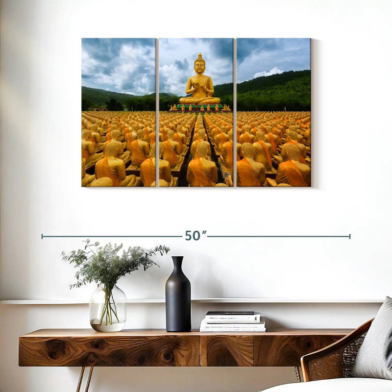 Adella Buddhist Memorial Park Buddhas, 24" H x 38" W