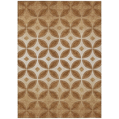 Machine Washable Indoor/Outdoor Lockway ACN2423 Geometric Rug